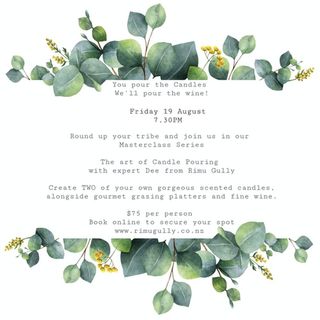 Candles & Wine Master Class - Friday 19th August 2022