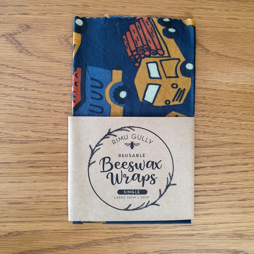 Trucks and Diggers Beeswax Wraps