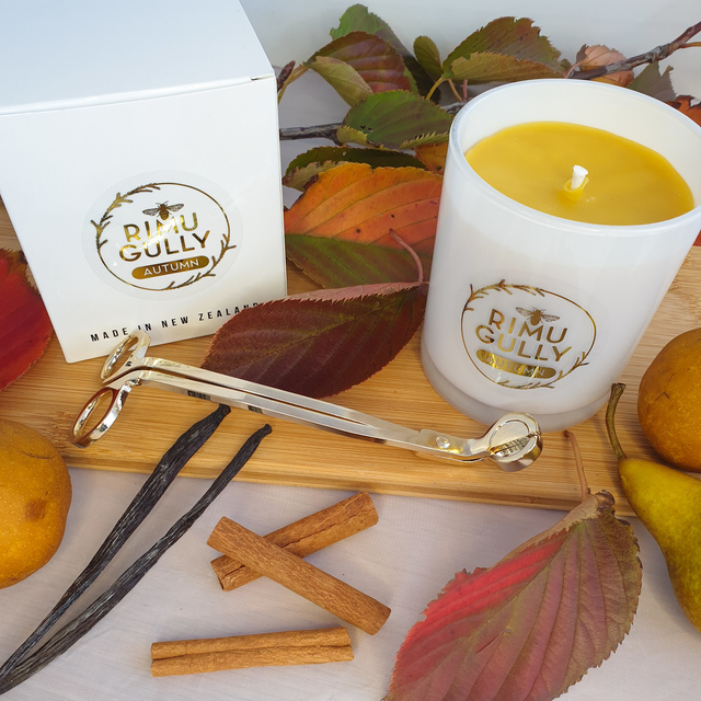 Four Seasons Beeswax Candle - Autumn